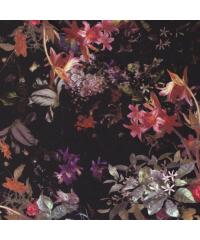 Nooteboom Tkanina Raztreseno cvetje | črna | 98%PL / 2%EL 14258.069