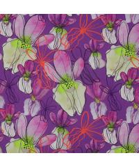 Verhees Viskozna tkanina Vijolice | digitalni tisk | vijolična | 100%VI 04007.012